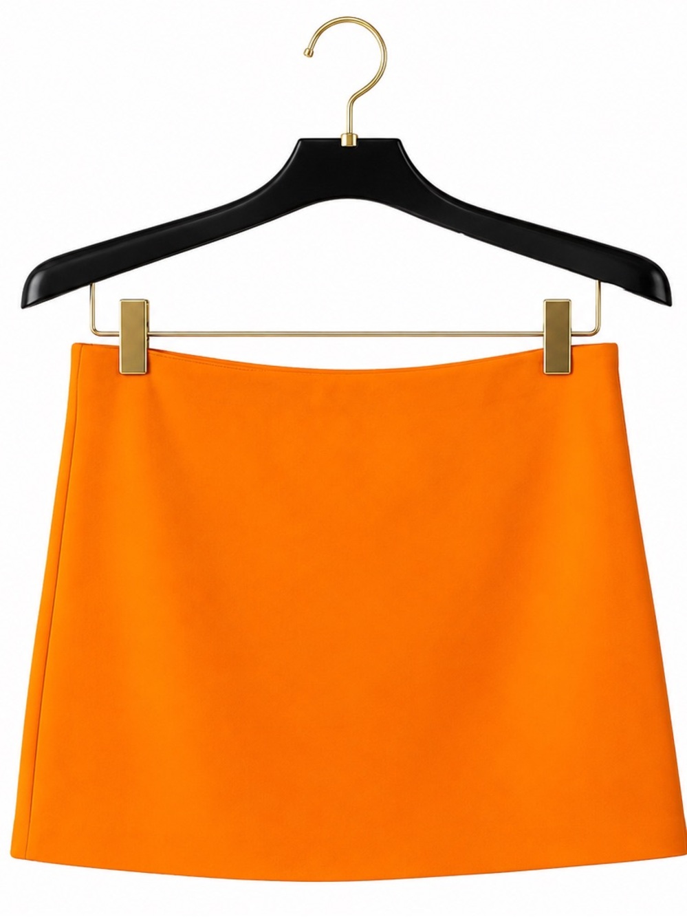 Trendy Bright Orange Mini Skirt | Super Soft Stretchy Y2K Vibe | New with Tags